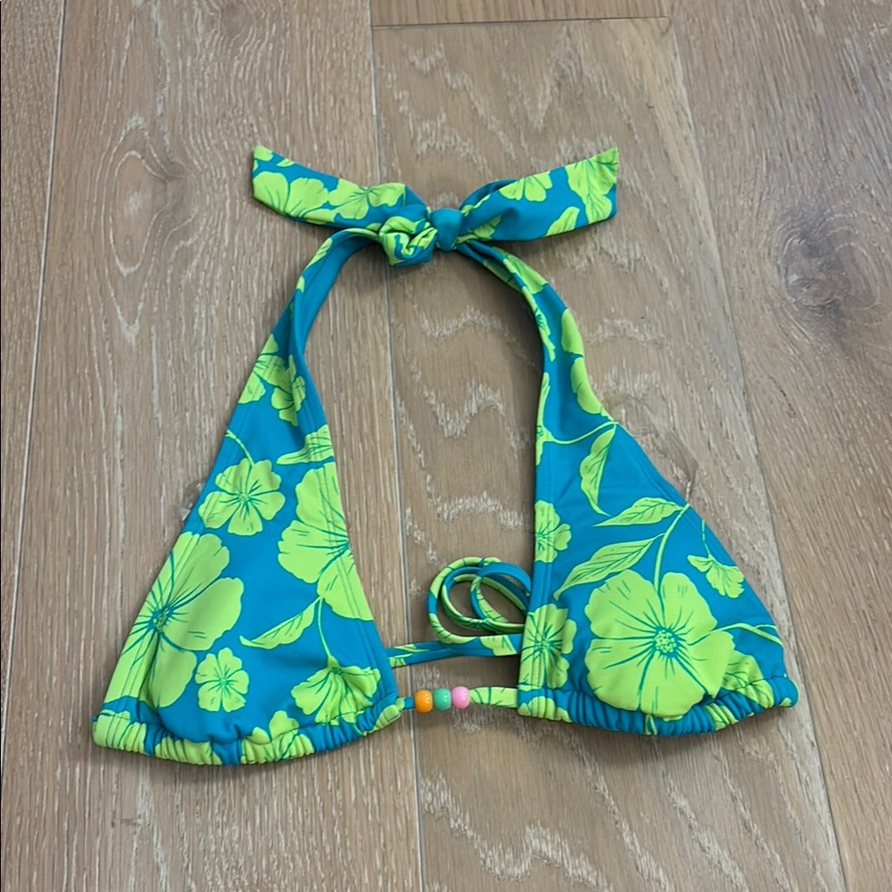 Wild Fable Floral Blue and Green Kids Bib